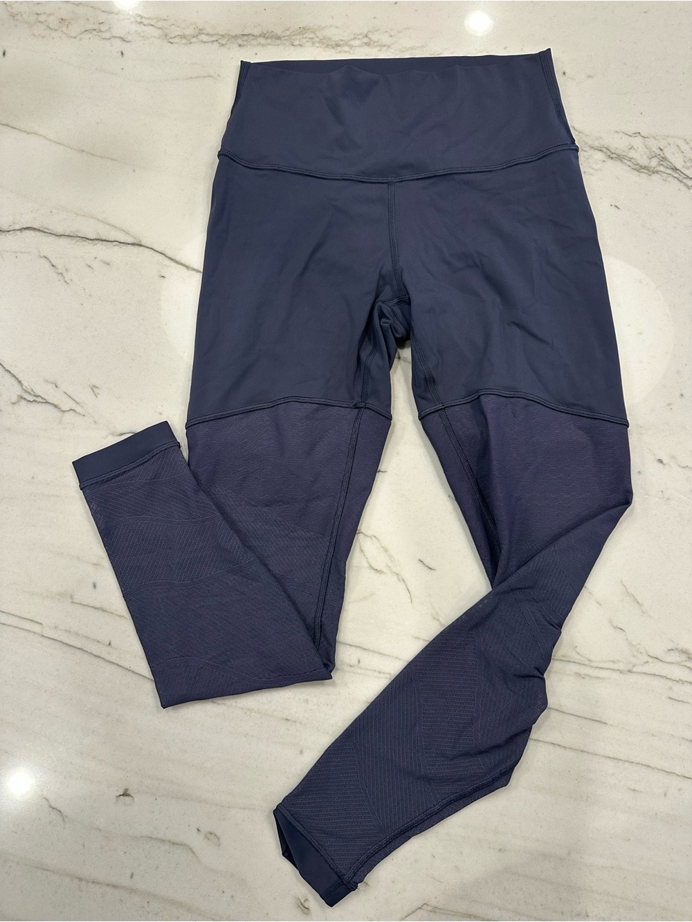 Lululemon Sheer Will High Rise Tight 28 Stone Blue Size 8 Leggings- Rare style